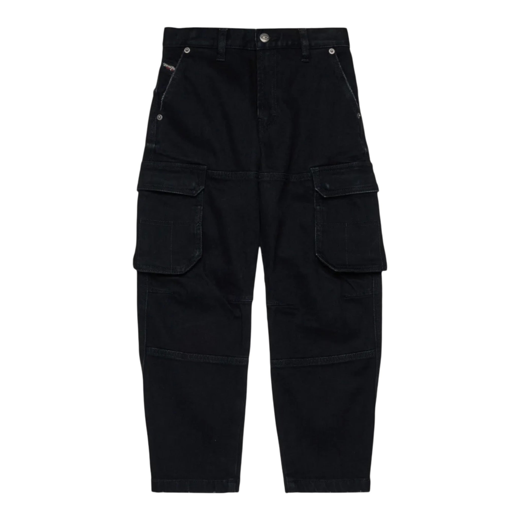 Diesel Jeans Modello Cargo tinta unita Nero per Bambina J02329 NERO DIESEL 