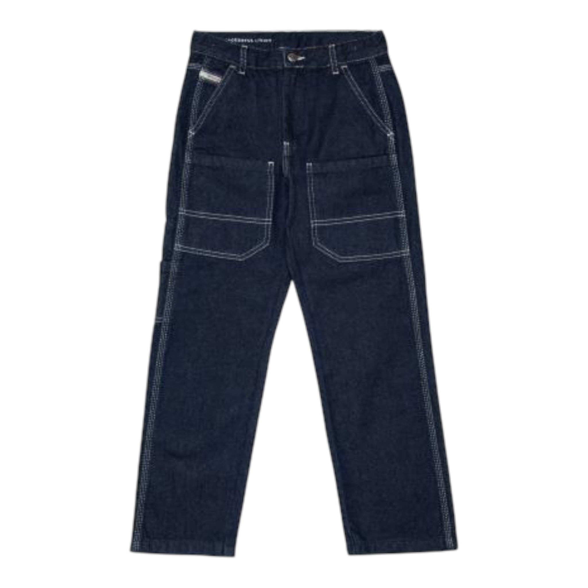 Diesel Jeans tinta unita con Girovita Regolabile Blu per Bambino J02330 BLU DIESEL 
