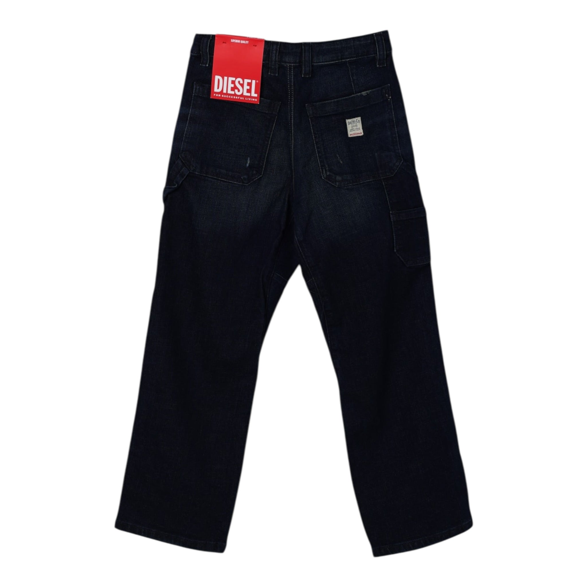 Diesel Jeans tinta unita con Girovita Regolabile Blu per Bambino J02361 BLU DIESEL 