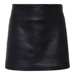 Diesel Gonna tinta unita In Ecopelle Nero per Bambina J02367 NERO DIESEL 