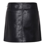 Diesel Gonna tinta unita In Ecopelle Nero per Bambina J02367 NERO DIESEL 
