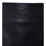 Diesel Gonna tinta unita In Ecopelle Nero per Bambina J02367 NERO DIESEL 