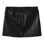 Diesel Gonna tinta unita In Ecopelle Nero per Bambina J02367XXX NERO DIESEL 