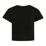 Diesel T-Shirt tinta unita con Paillettes Nero per Bambina J02371 NERO DIESEL 