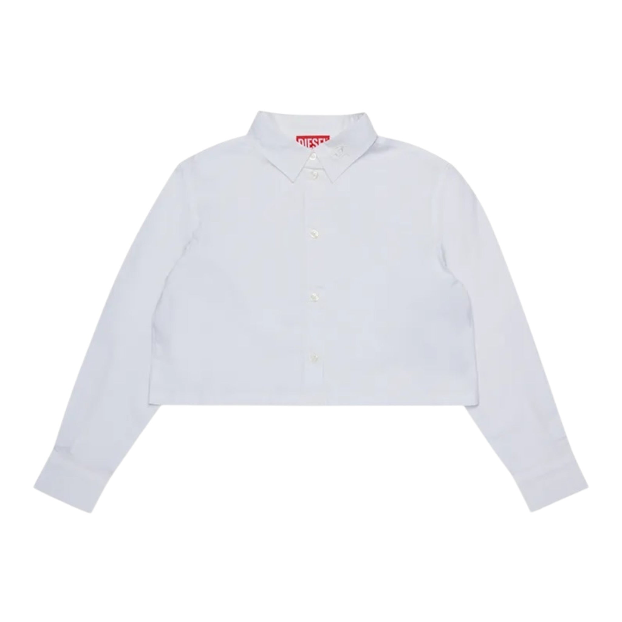 Diesel Camicia Modello Crop tinta unita Bianco per Bambina J02373 BIANCO DIESEL 