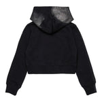 Diesel Felpa Chiusa con Cappuccio tinta unita Nero per Bambina J02376 NERO DIESEL 