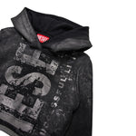 Diesel Felpa Chiusa con Cappuccio tinta unita Nero per Bambina J02376 NERO DIESEL 