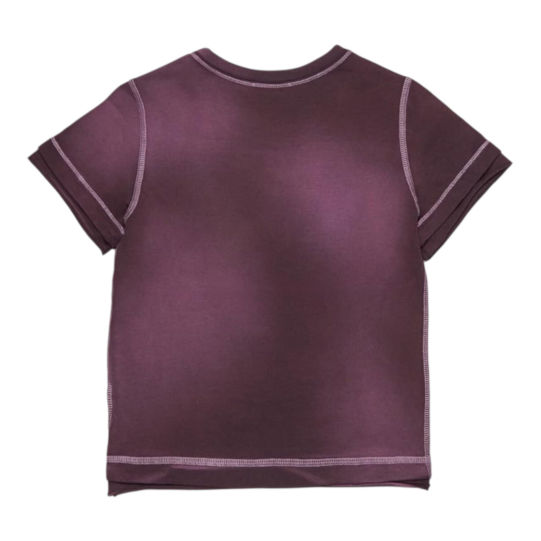 Diesel T-Shirt tinta unita con Stampa Viola per Bambina J02381 VIOLA DIESEL 