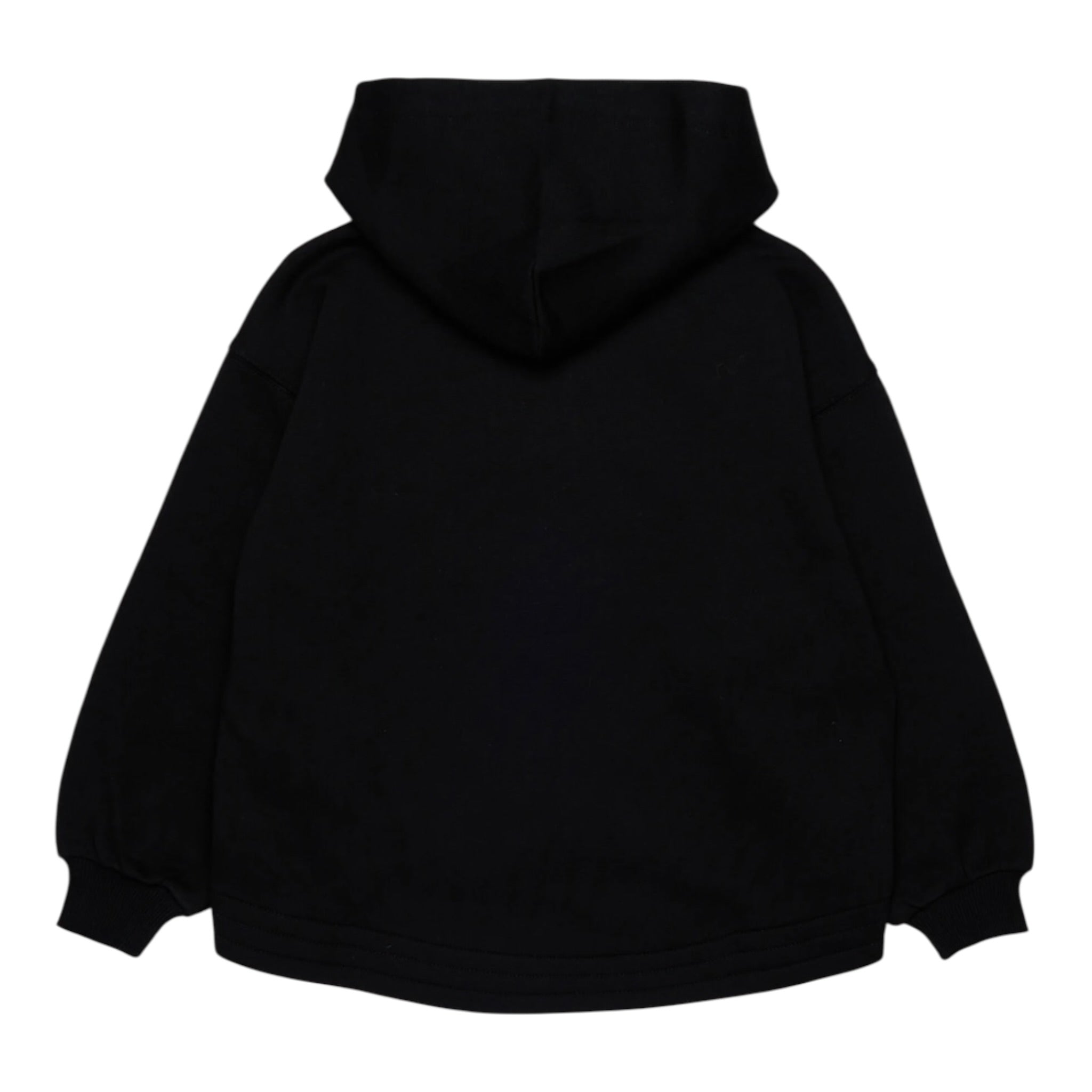 Diesel Felpa tinta unita con Cappuccio E Zip Nero per Bambino J02386 NERO DIESEL 