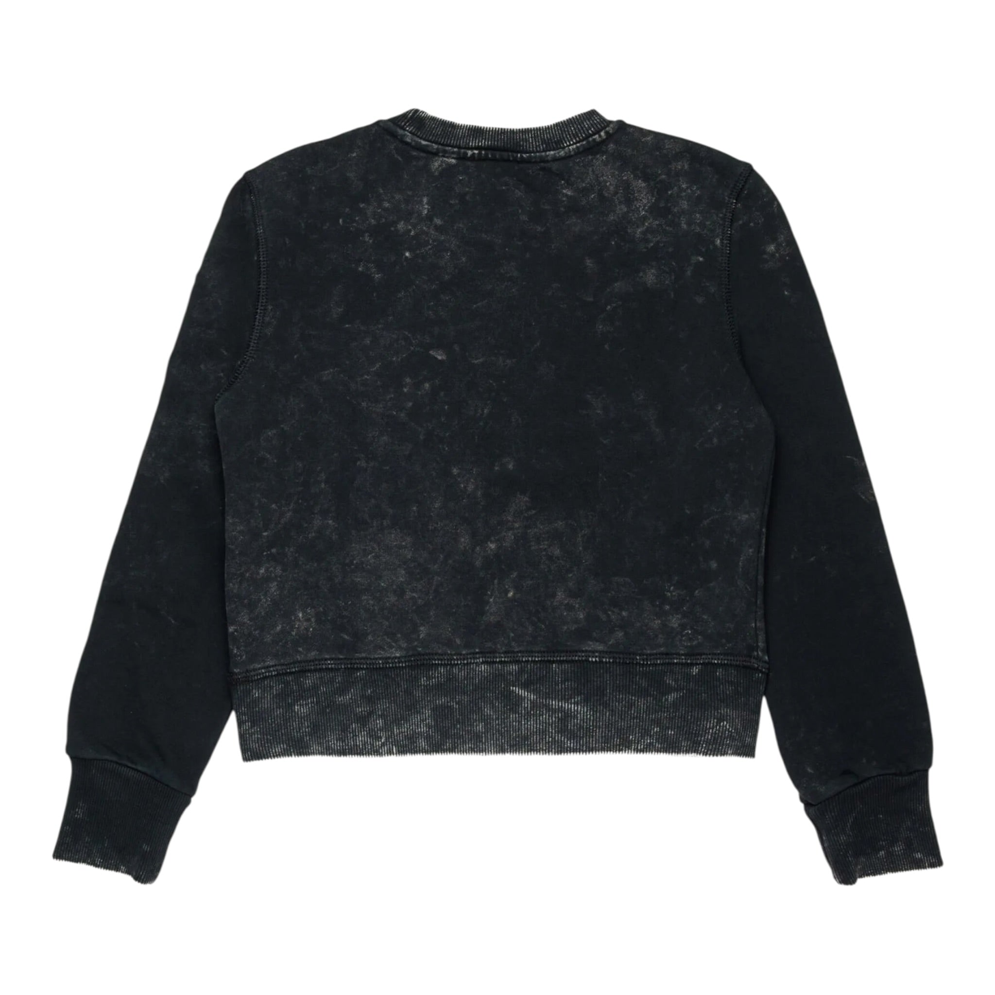Diesel Felpa Chiusa Girocollo tinta unita Nero per Bambina J02393 NERO DIESEL 