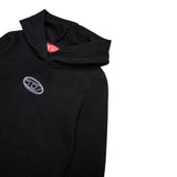 Diesel Felpa tinta unita con Cappuccio E Stampa Nero per Bambina J02416X NERO DIESEL 