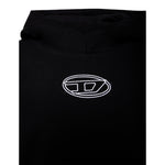 Diesel Abito tinta unita con Cappuccio E Stampa Nero per Bambina J02426 NERO DIESEL 