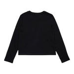 Diesel Shirt tinta unita Girocollo con Stampa Nero per Bambina J0243100YI9 NERO DIESEL 