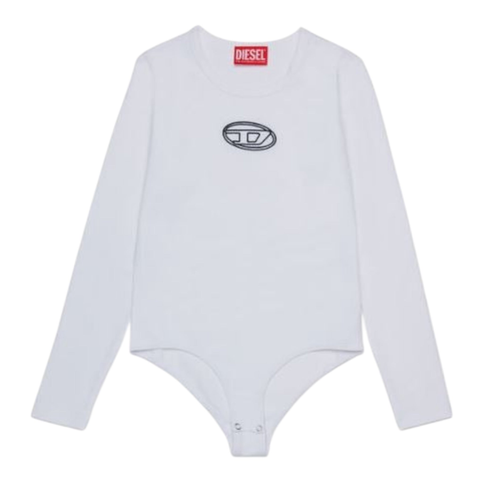 Diesel Body Tinta Uinita con Logo Bianco per Bambina J02433 BIANCO DIESEL 