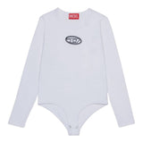 Diesel Body Tinta Uinita con Logo Bianco per Bambina J02433XX BIANCO DIESEL 