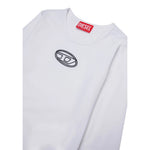 Diesel Body Tinta Uinita con Logo Bianco per Bambina J02433XX BIANCO DIESEL 