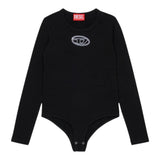 Diesel Body Tinta Uinita con Logo Nero per Bambina J02433XX NERO DIESEL 