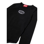 Diesel Body Tinta Uinita con Logo Nero per Bambina J02433XX NERO DIESEL 