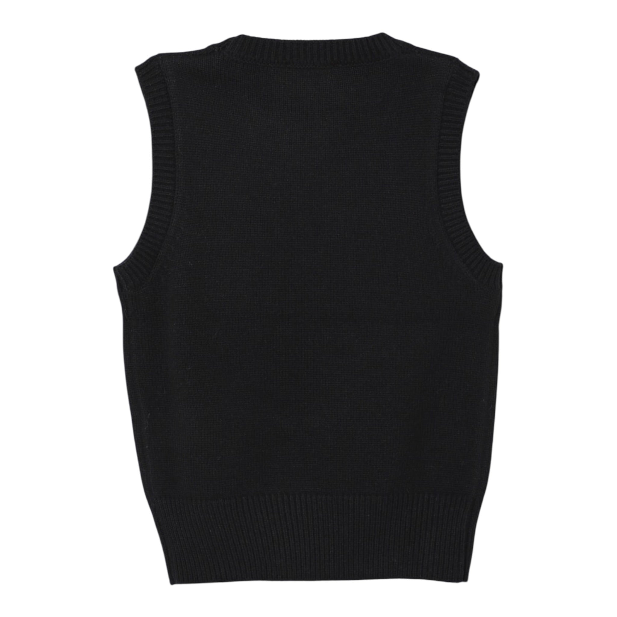 Diesel Gilet In Maglia tinta unita con Logo Nero per Bambina J02437 NERO DIESEL 