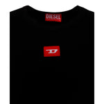 Diesel Abito tinta unita con Logo Nero per Bambina J02454 NERO DIESEL 