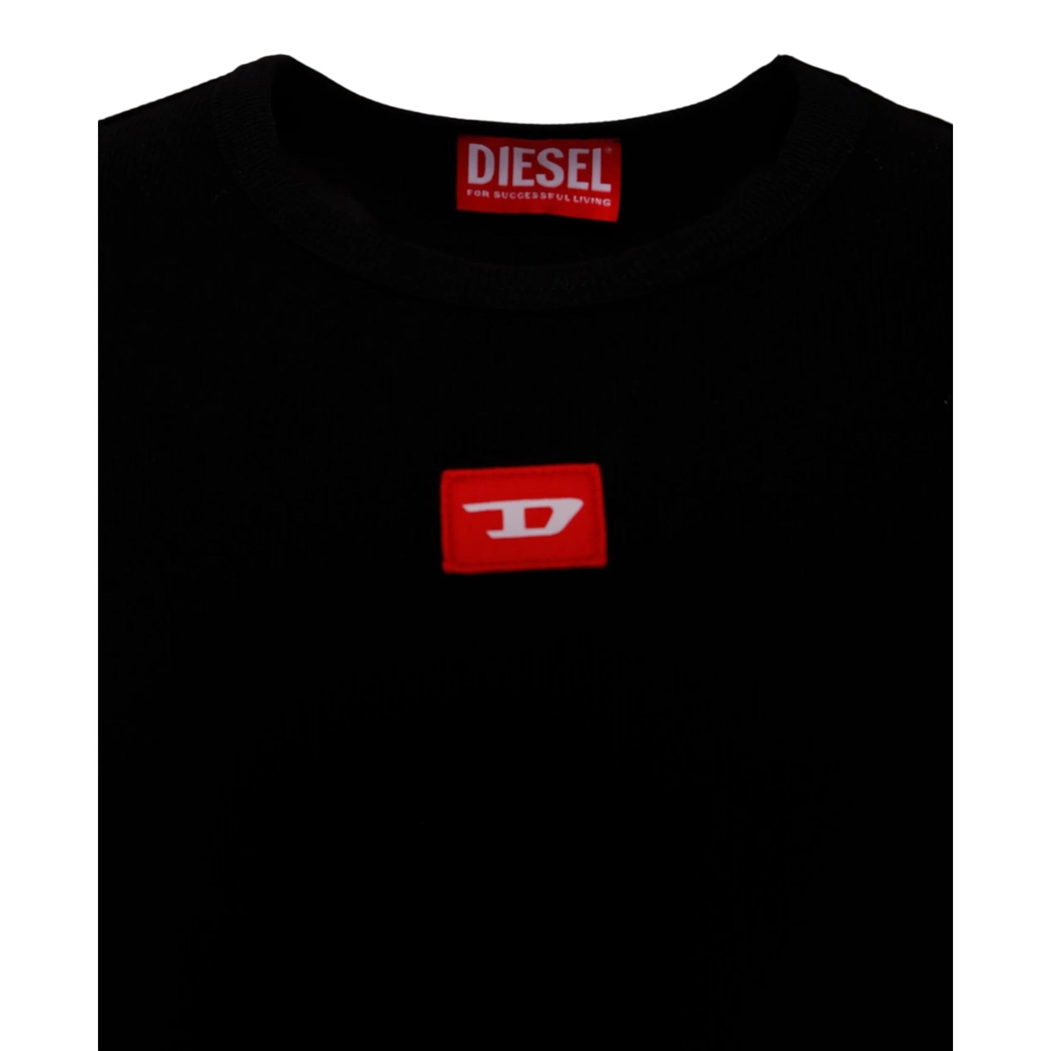 Diesel Abito tinta unita con Logo Nero per Bambina J02454 NERO DIESEL 