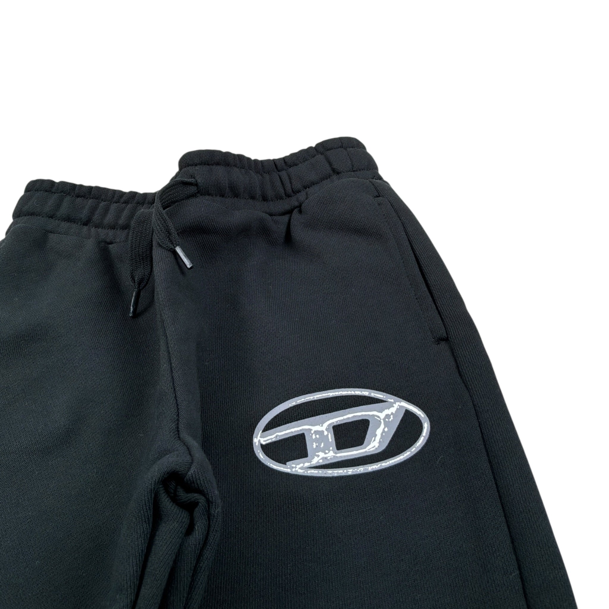 Diesel Pantalone Modello Tuta tinta unita con Logo Nero per Bambino J02457 NERO DIESEL 