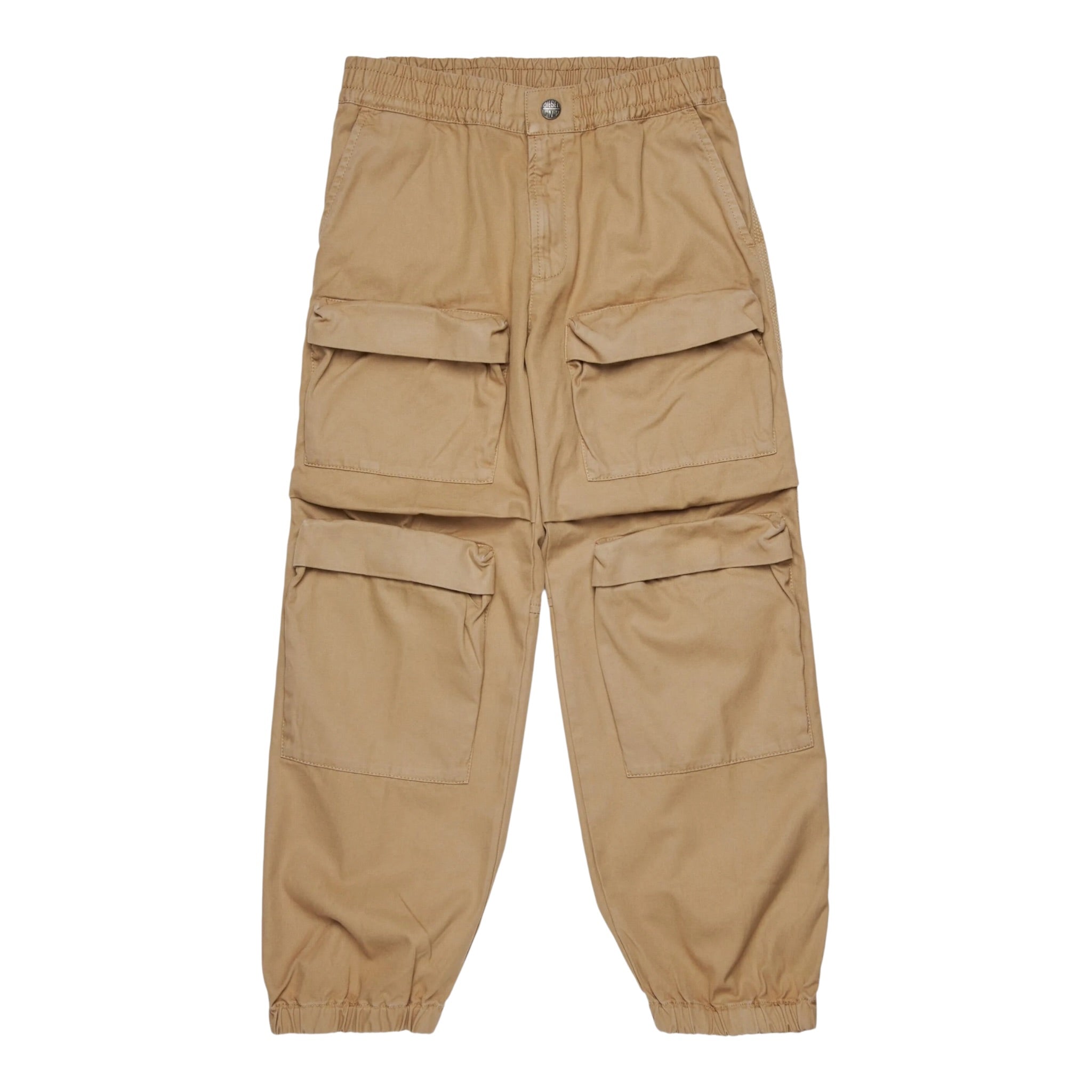 Diesel Pantalone tinta unita con Elastico In Vita Beige per Bambino J02460 BEIGE DIESEL 