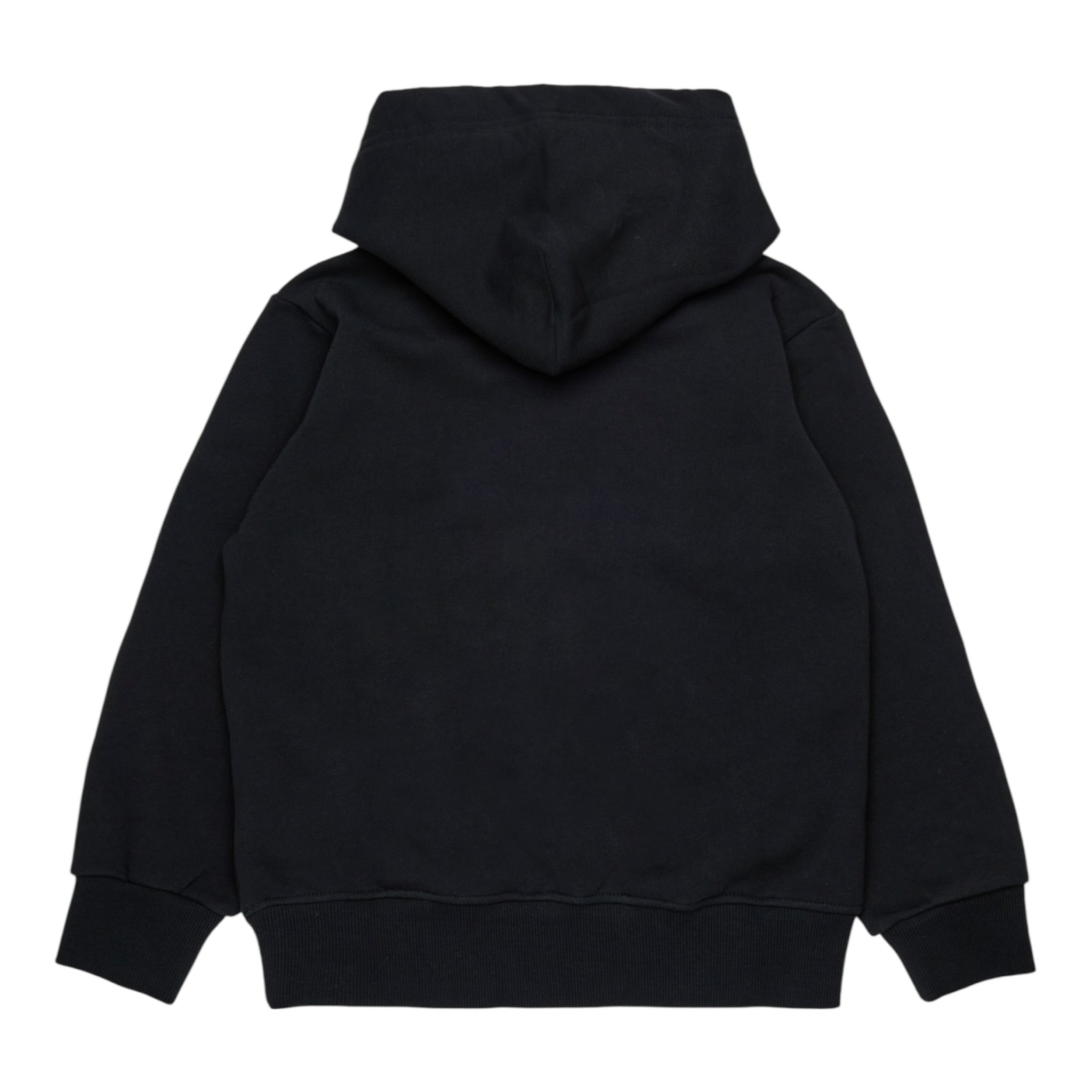 Diesel Felpa tinta unita con Cappuccio E Stampa Nero per Bambino J02487 NERO DIESEL 