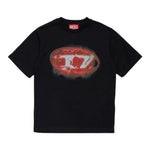 Diesel T-Shirt tinta unita con Logo Nero per Bambino J02496 NERO DIESEL 
