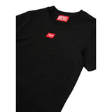 Diesel T-Shirt tinta unita con Logo Nero per Bambino J02501 NERO DIESEL 