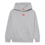 Diesel Felpa Chiusa tinta unita con Cappuccio Grigio per Bambino J02502 GRIGIO DIESEL 