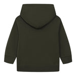 Diesel Felpa Chiusa tinta unita con Cappuccio Verde per Bambino J02502XXXX VERDE DIESEL 