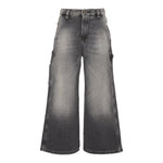 Diesel Jeans tinta unita Modello A Palazzo Grigio per Bambina J02511 GRIGIO DIESEL 