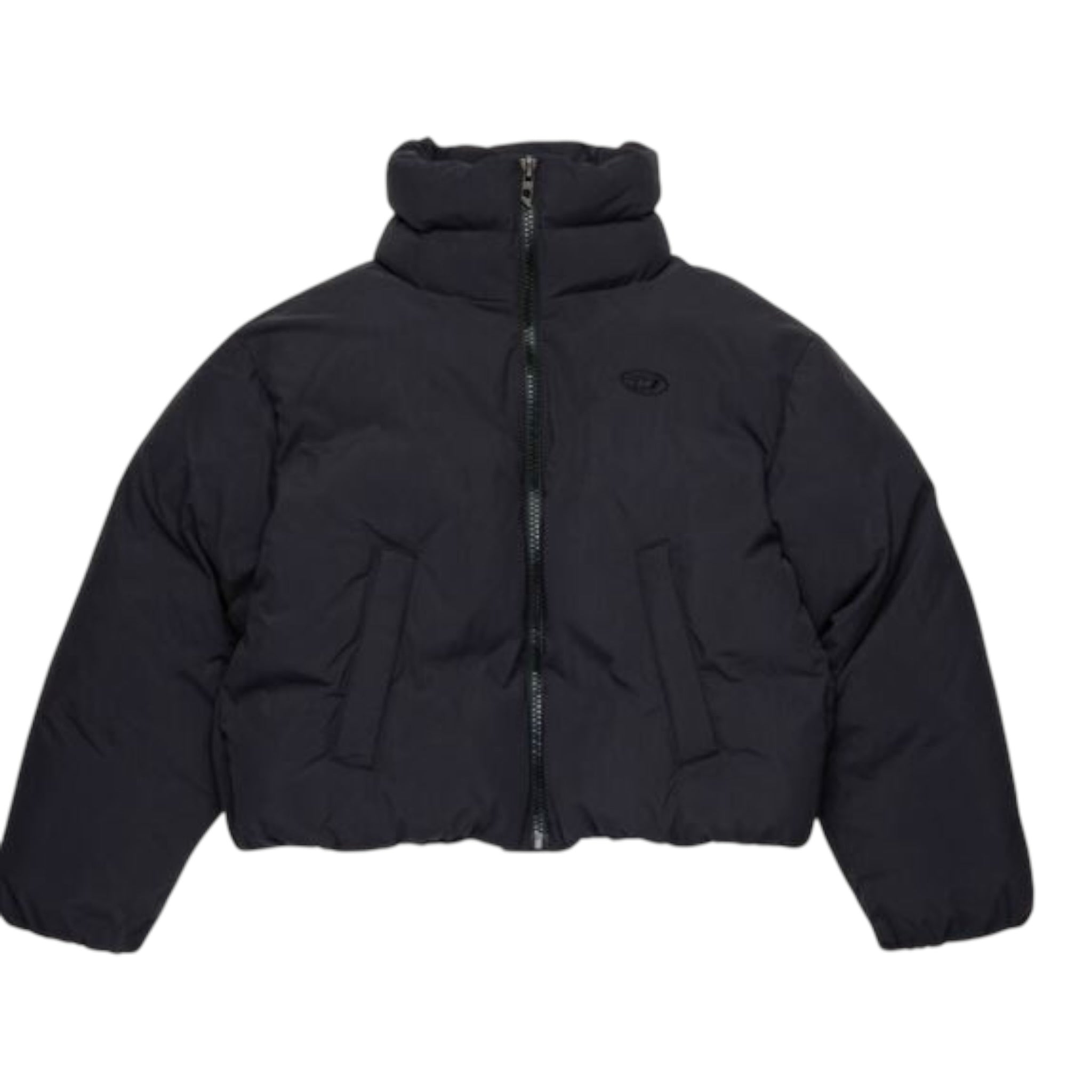 Diesel Giubbino tinta unita con Zip Nero per Bambina J02525 NERO DIESEL 