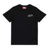 Diesel T-Shirt tinta unita con Logo Nero per Bambino J02526X NERO DIESEL 