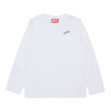 Diesel Shirt tinta unita con Logo Bianco per Bambino J02528 BIANCO DIESEL 