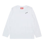 Diesel Shirt tinta unita con Logo Bianco per Bambino J02528X BIANCO DIESEL 
