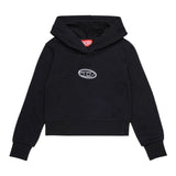 Diesel Felpa Chiusa con Cappuccio tinta unita Nero per Bambina J20416 NERO DIESEL 