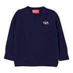 Diesel Maglia tinta unita con Logo Blu per Neonato K00685X BLU DIESEL 