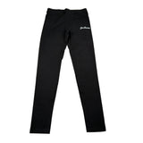 Disclaimer Leggins tinta unita con Logo Nero per Bambina 24IDK58310 NERO DISCLAIMER 