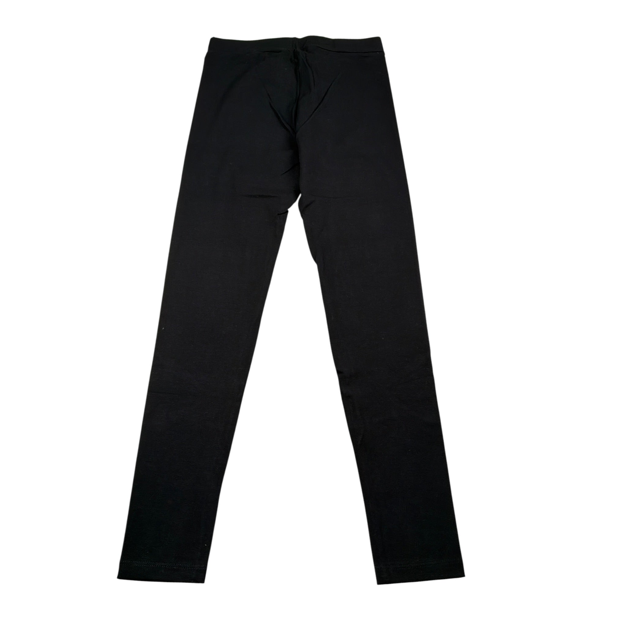 Disclaimer Leggins tinta unita con Logo Nero per Bambina 24IDK58310 NERO DISCLAIMER 