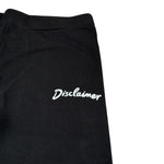 Disclaimer Leggins tinta unita con Logo Nero per Bambina 24IDK58310 NERO DISCLAIMER 