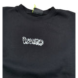 Disclaimer Felpa Smanicata tinta unita con Logo Nero per Bambino 25EDK58418 NERO DISCLAIMER 
