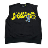 Disclaimer Felpa Smanicata tinta unita con Logo Nero per Bambino 25EDK58433 NERO DISCLAIMER 