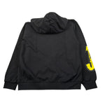Disclaimer Felpa con Zip E Cappuccio tinta unita con Stampa Nero per Bambino 25EDK58435 NERO DISCLAIMER 