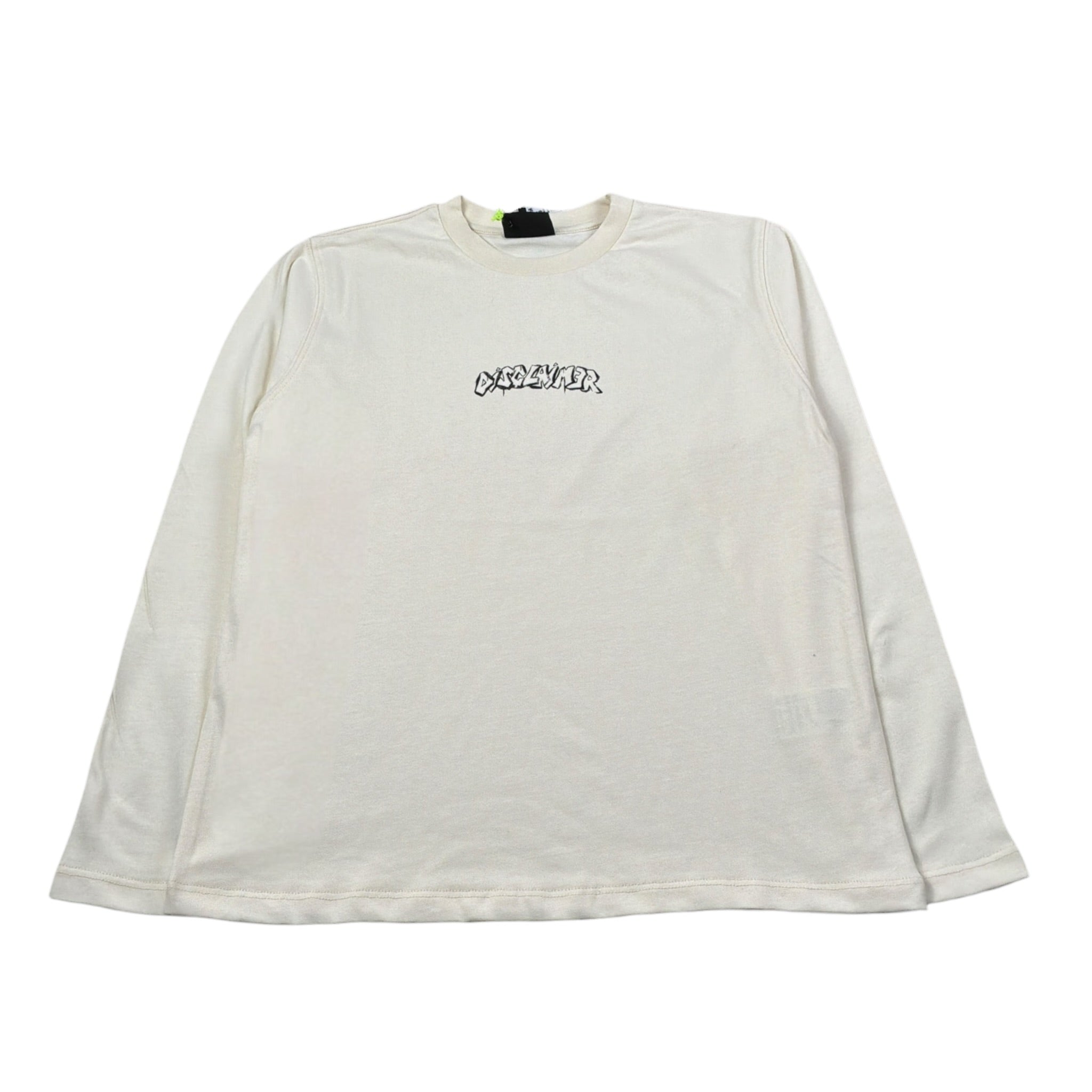 Disclaimer Shirt Girocollo tinta unita con Logo Panna per Bambino 25IDK58209 PANNA DISCLAIMER 