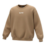 Disclaimer Felpa Chiusa Girocollo tinta unita con Logo Marrone per Bambino 25IDK58602 MARRONE DISCLAIMER 