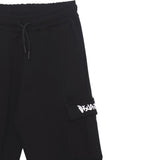 Disclaimer Pantalone Tuta tinta unita con Logo Nero per Bambino 25IDK58605 NERO DISCLAIMER 