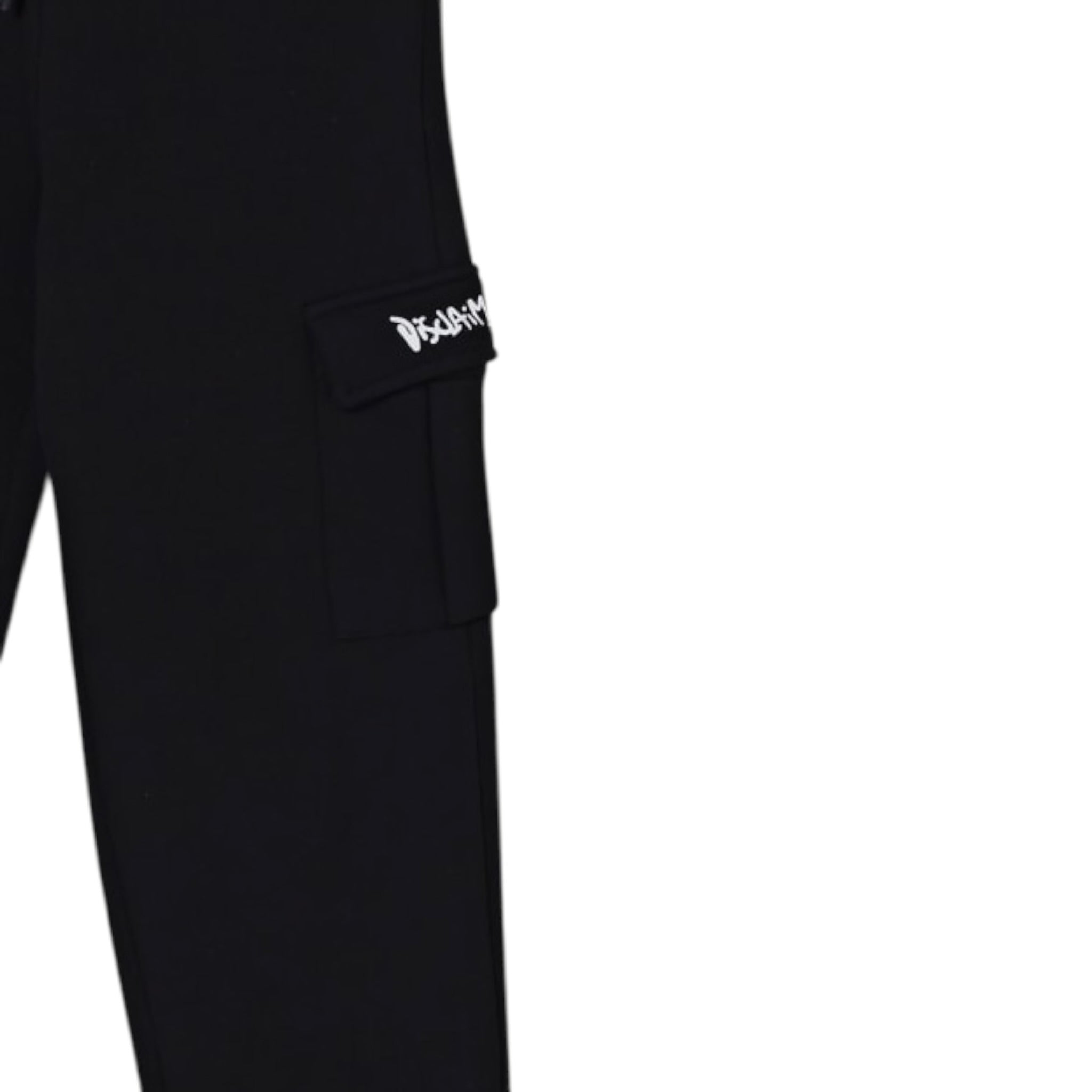 Disclaimer Pantalone Tuta tinta unita con Logo Nero per Bambino 25IDK58605X NERO DISCLAIMER 