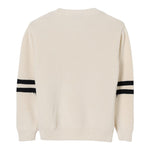 Disclaimer Maglia Girocollo tinta unita Ocn Logo Panna per Bambino 25IDK58621 PANNA DISCLAIMER 